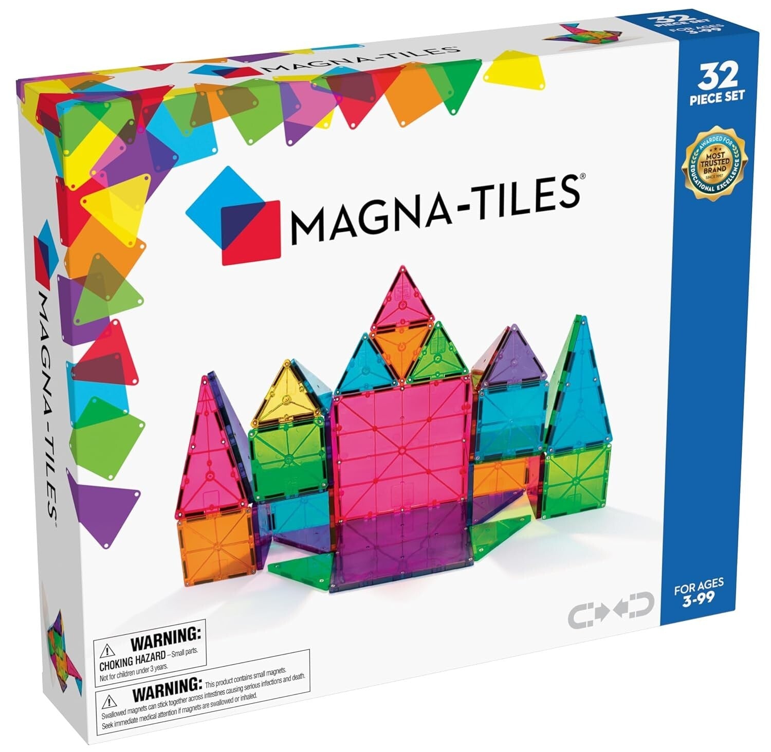 Safe and Non-Toxic 32-Piece Magnetic Builders Set - Perfect for Young Innovators