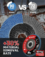 Load image into Gallery viewer, High Density Flap Sanding Discs – 4 1/2-Inch Type 29 for Efficient Metal Work
