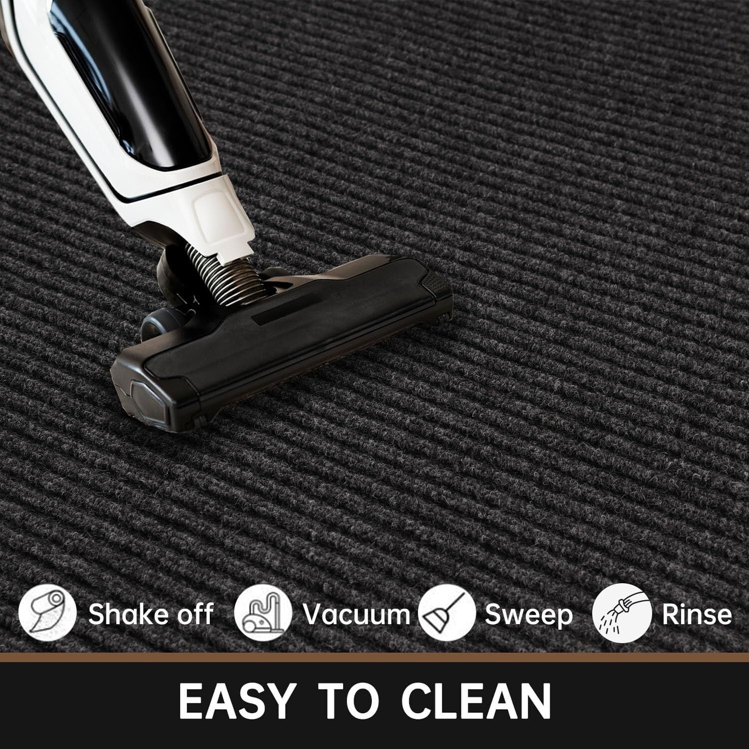 Large 4' x 8' Outdoor Doormat with Non-Slip Grip - Indoor/Outdoor Welcome