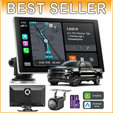 Load image into Gallery viewer, Portable 4K Carplay Screen with Real-time GPS, Backup Camera &amp; Bluetooth Audio