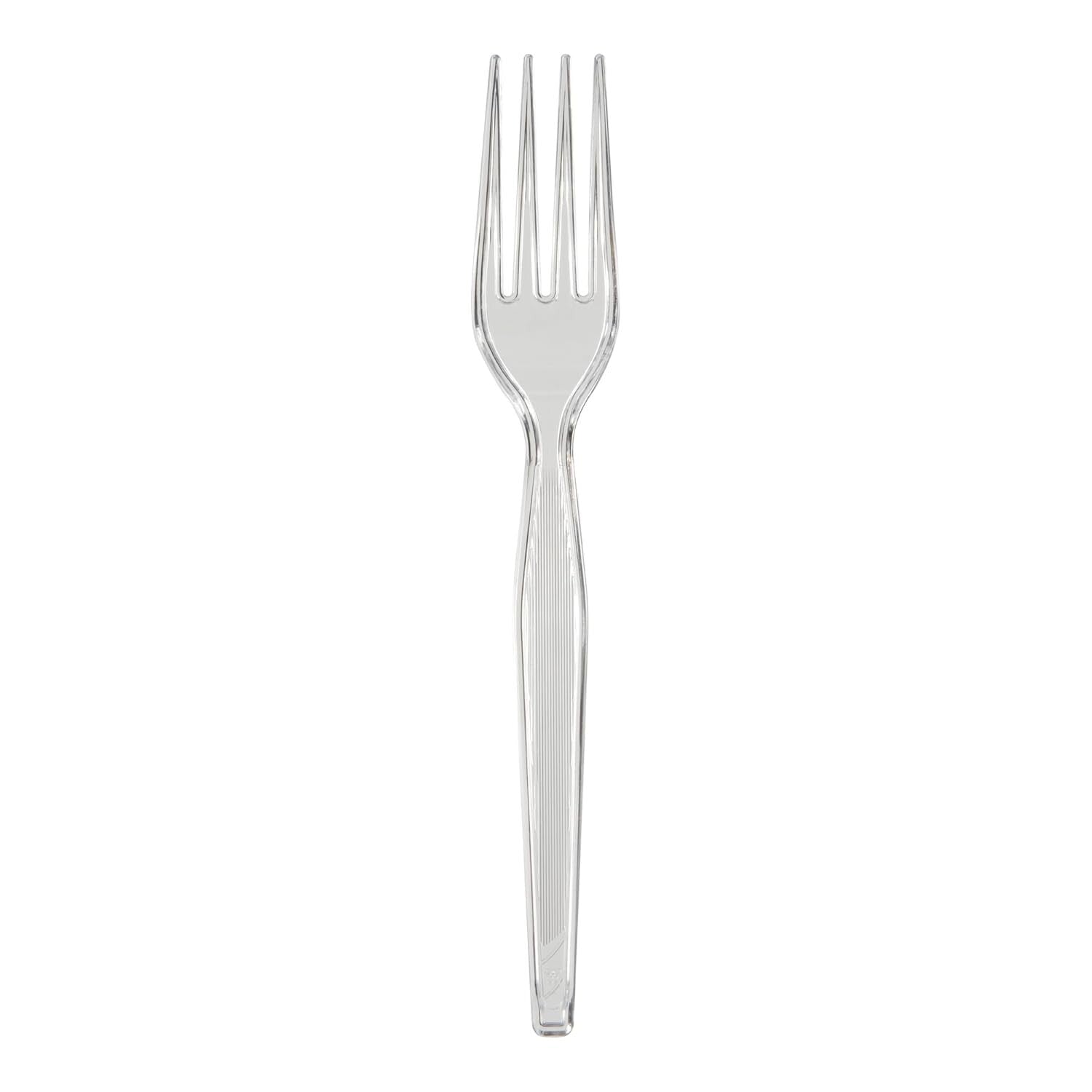 Elegant Clear Polystyrene Forks by Dixie - 7.13'' for Fine Events, 1000 Count