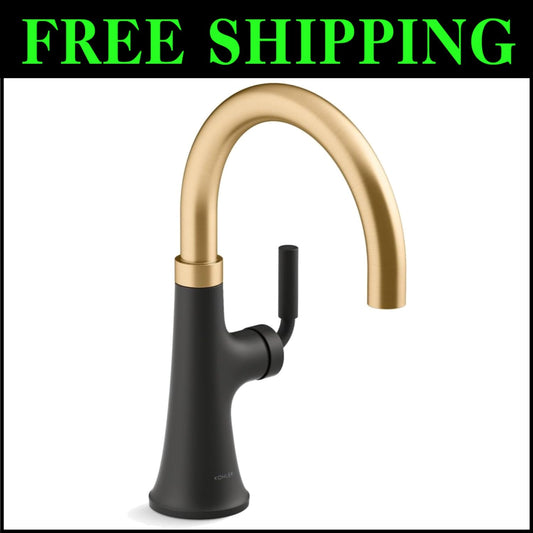 3-Spray Matte Black Kitchen Faucet - Durable Design with Temperature Memory