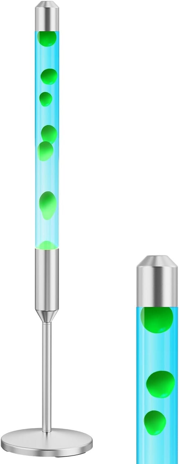 Relaxing 47.5-Inch Lava Lamp - Durable Aluminum & High-Temperature Glass