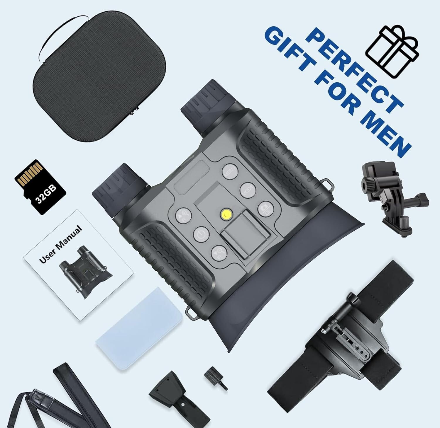 2.7" Night Vision Goggles with 32GB Card - Perfect for Outdoor Adventures