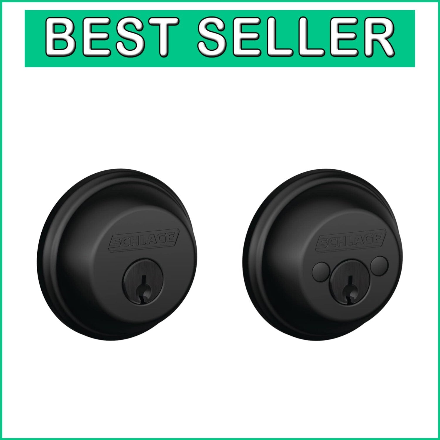 ANSI Grade 1 Matte Black Double Cylinder Deadbolt for Top Security Solutions