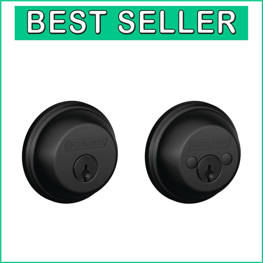 ANSI Grade 1 Matte Black Double Cylinder Deadbolt for Top Security Solutions