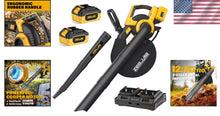Load image into Gallery viewer, Battery-Powered 3-in-1 Leaf Blower, Vacuum &amp; Mulcher: Efficient Lawn Care Tool