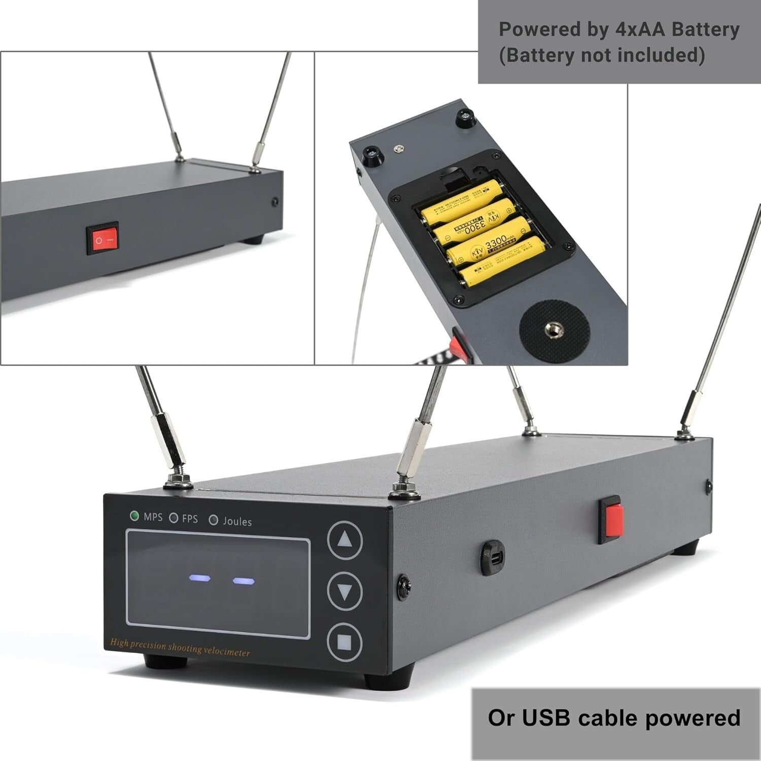 All-Purpose Shooting Chronograph for Projectiles - Accurate Range up to 2000 m/s