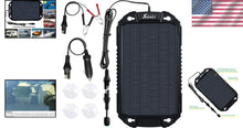 Load image into Gallery viewer, Waterproof Solar Battery Maintainer - 12V Charger for Cars, Trucks &amp; Marine