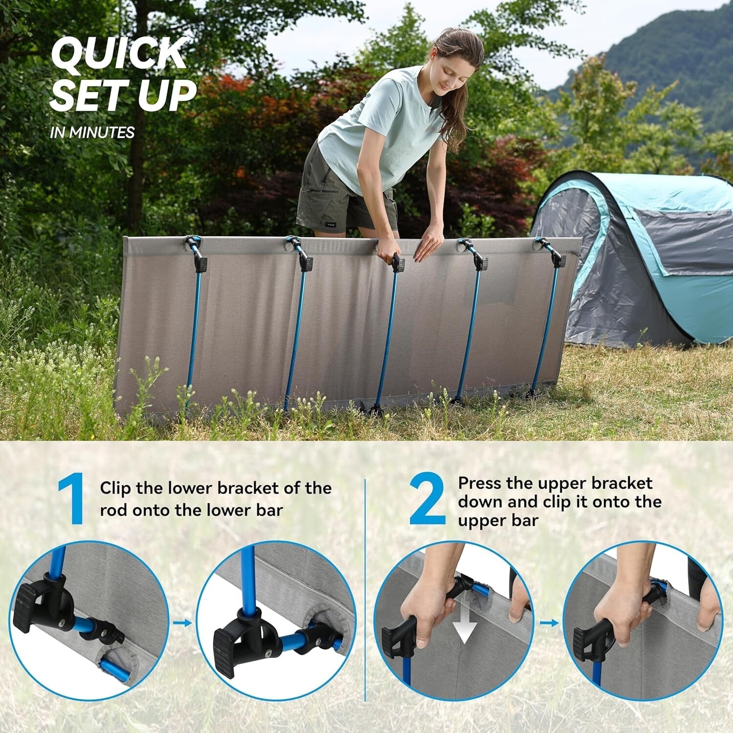 Lightweight Backpacking Camping Cot Bed - Versatile Comfort for Adventures