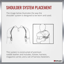 Load image into Gallery viewer, Pro-Grade Miami Classic Shoulder Holster for Colt &amp; Kimber Pistols - Right-Hand