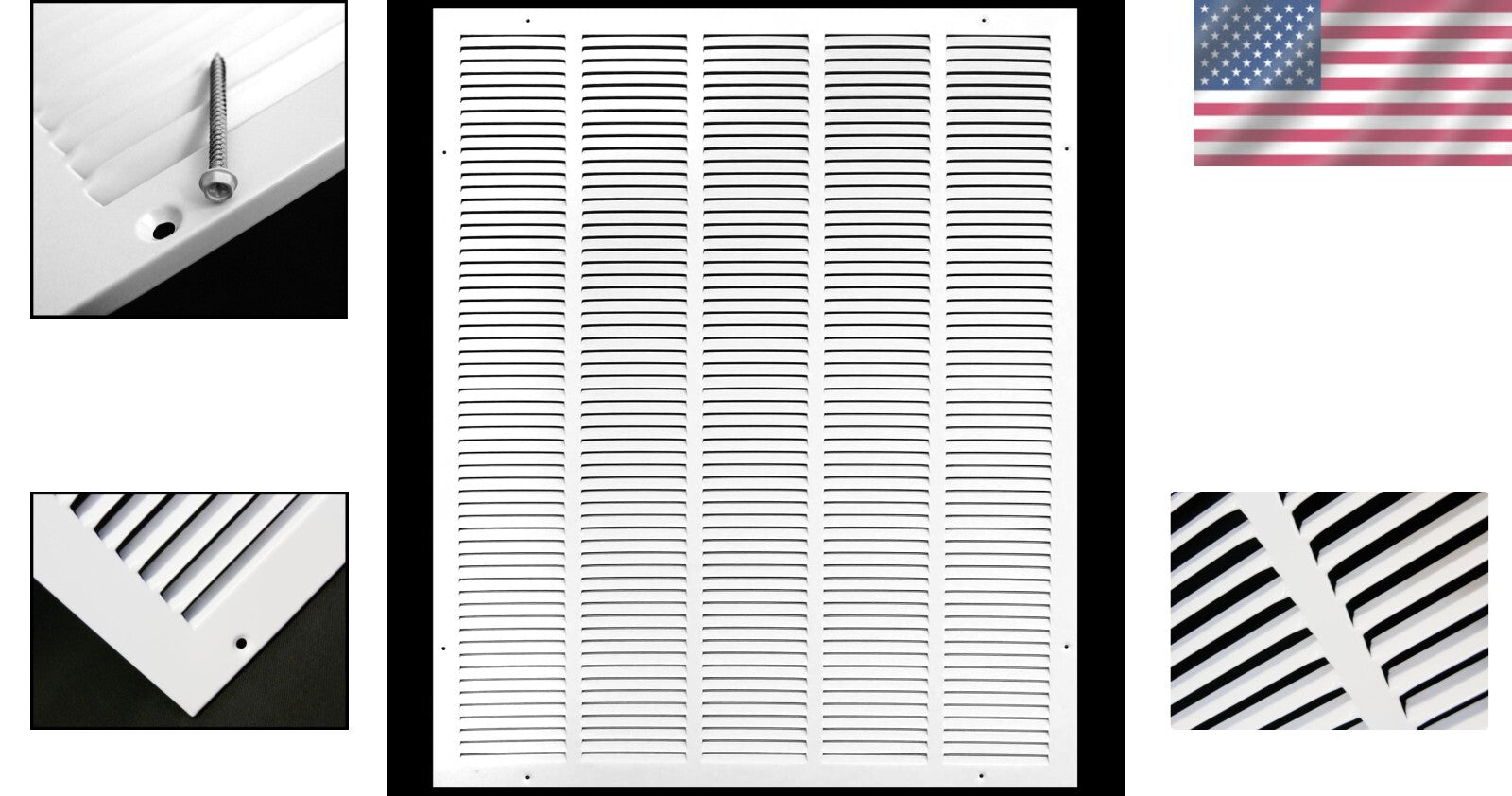 Durable 24'' x 36'' Sidewall and Ceiling Air Grille - Effortless Installation