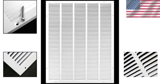 Durable 24'' x 36'' Sidewall and Ceiling Air Grille - Effortless Installation