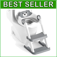 Load image into Gallery viewer, Potty Training Step Stool Seat - Waterproof, Adjustable &amp; Safeguards Sensitivity