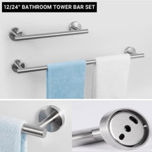 Load image into Gallery viewer, Stylish 10-Piece Bathroom Hardware Set - Brushed Nickel Finish, Safe Design