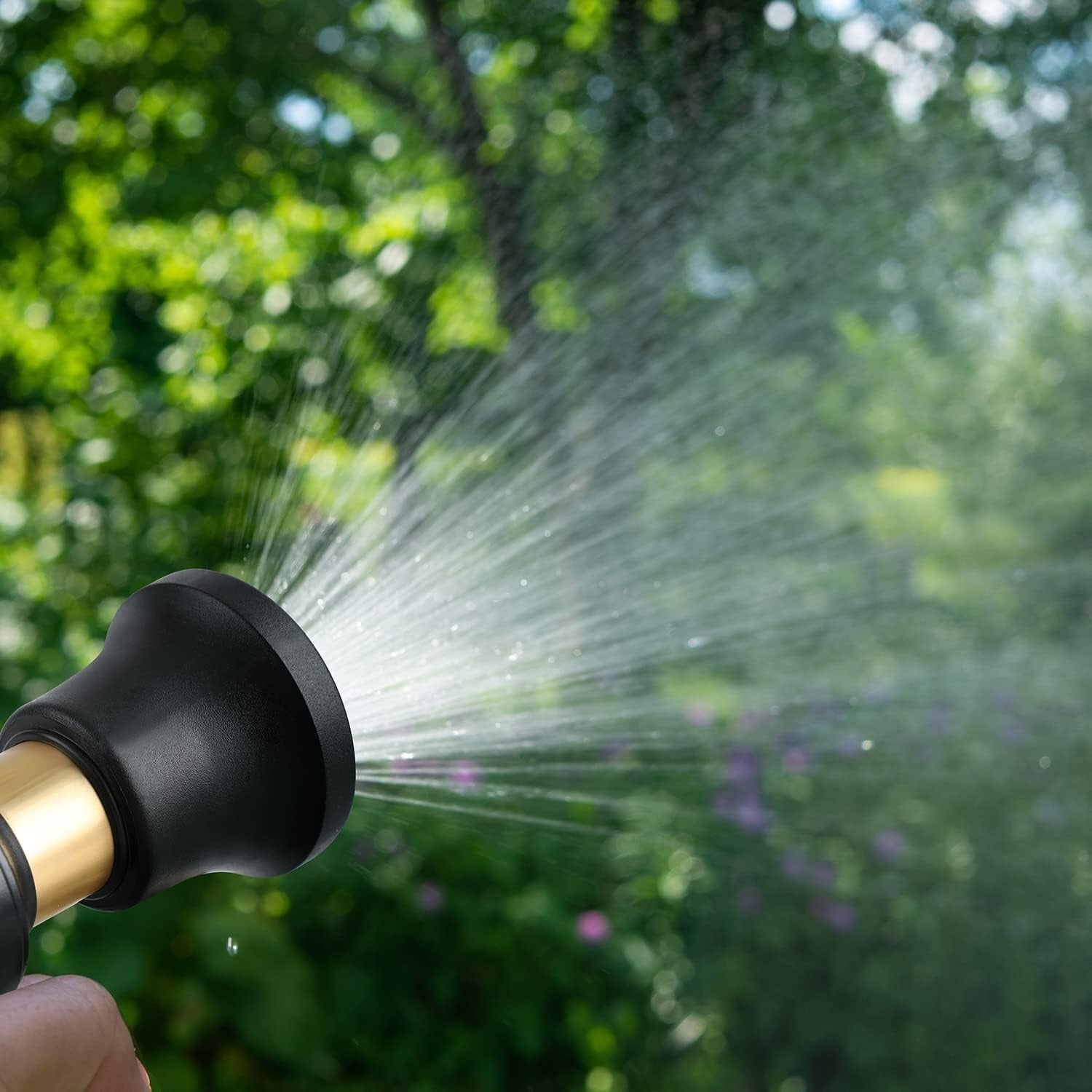 Versatile 2-Pack Brass Hose Nozzles - Ideal for Cleaning & Watering Tasks