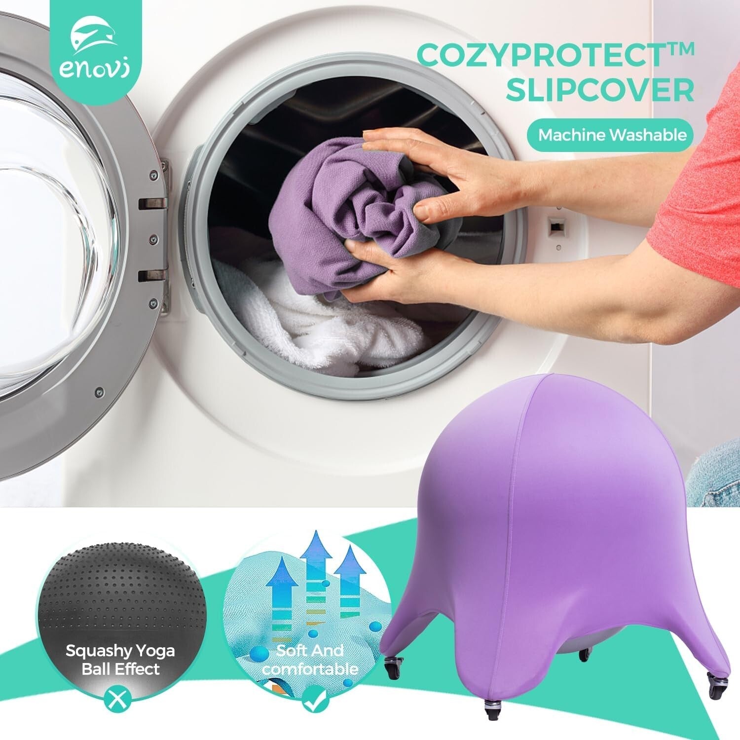 Quality Alloy Steel Yoga Ball Chair - 400 lbs Max. - Ergonomic Comfort Redefined