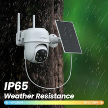 Load image into Gallery viewer, 4-Pack 2K Solar Outdoor Security Cameras with 360° PTZ &amp; Color Night Vision