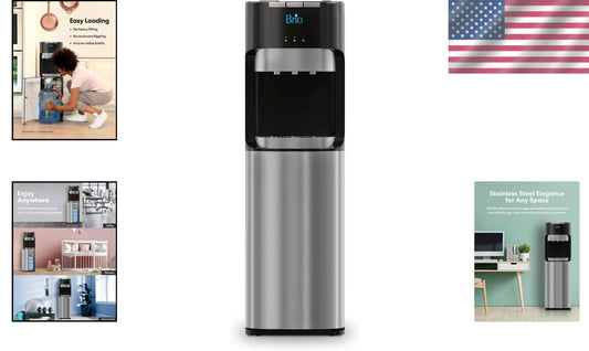 Chic Bottom Load Water Cooler with Hot & Cold Settings - Perfect for Home/Office