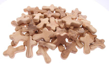 Load image into Gallery viewer, 50 Handcrafted Olive Wood Crosses from Bethlehem - Authentic Holy Land Gifts