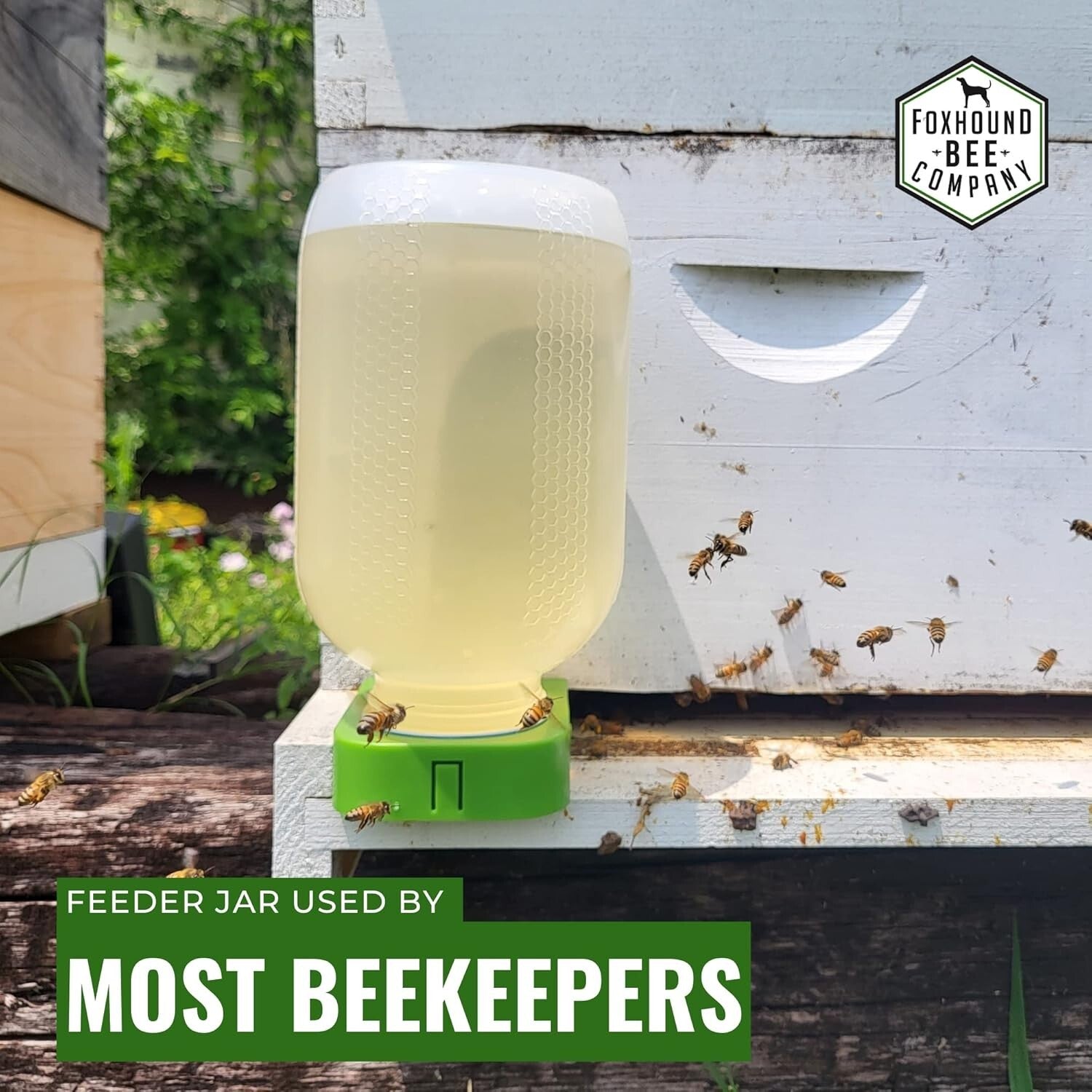 Transparent 70oz Bee Feeder Jar with UV Protection - Ideal for Feeding Stations