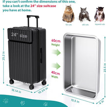 Load image into Gallery viewer, Non-Stick Cat Litter Box - Large Metal Pan with Rounded Corners for Safety