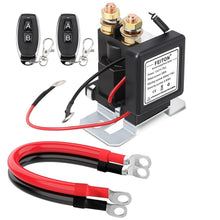 Load image into Gallery viewer, 500A Start 200A Rated Remote Control Battery Isolator with Pure Copper Cables
