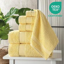 Load image into Gallery viewer, Ultra-Soft 100% Turkish Bath Towel Set - 6 Pcs Includes Hand &amp; Washcloths