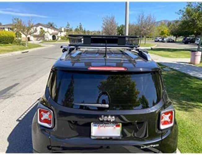 Lightweight 64" x 39" x 6" Steel Roof Rack - Easy Snap Mount Perfect for Trucks