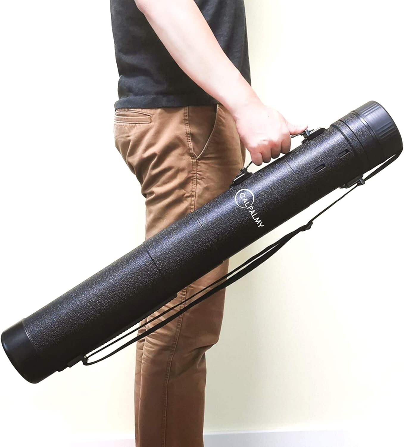 2-Pack Extendable Waterproof Poster Tubes, 30.5" to 49" with Shoulder Strap