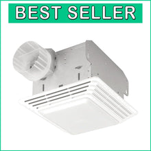 Load image into Gallery viewer, Dual Function Bathroom Fan &amp; Light Combo, 50 CFM, Easy DIY Installation