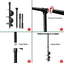 Load image into Gallery viewer, Eco-Friendly 6" x 38" Manual Garden Hole Digger - Alloy Steel Construction