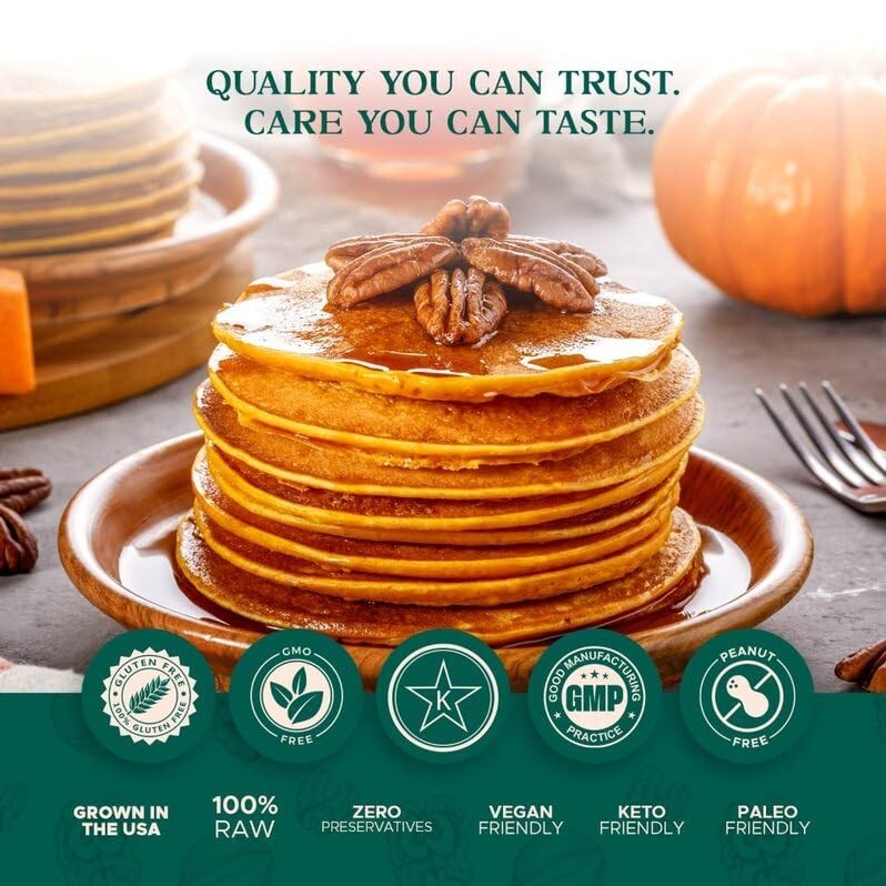 Ethically Sourced 2.75 lb Raw Pecan Halves - Nutritional Powerhouse Snack