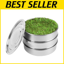 Load image into Gallery viewer, Gift-Ready Seed Sprouting Kit with Stackable Design and Polished Stainless Steel