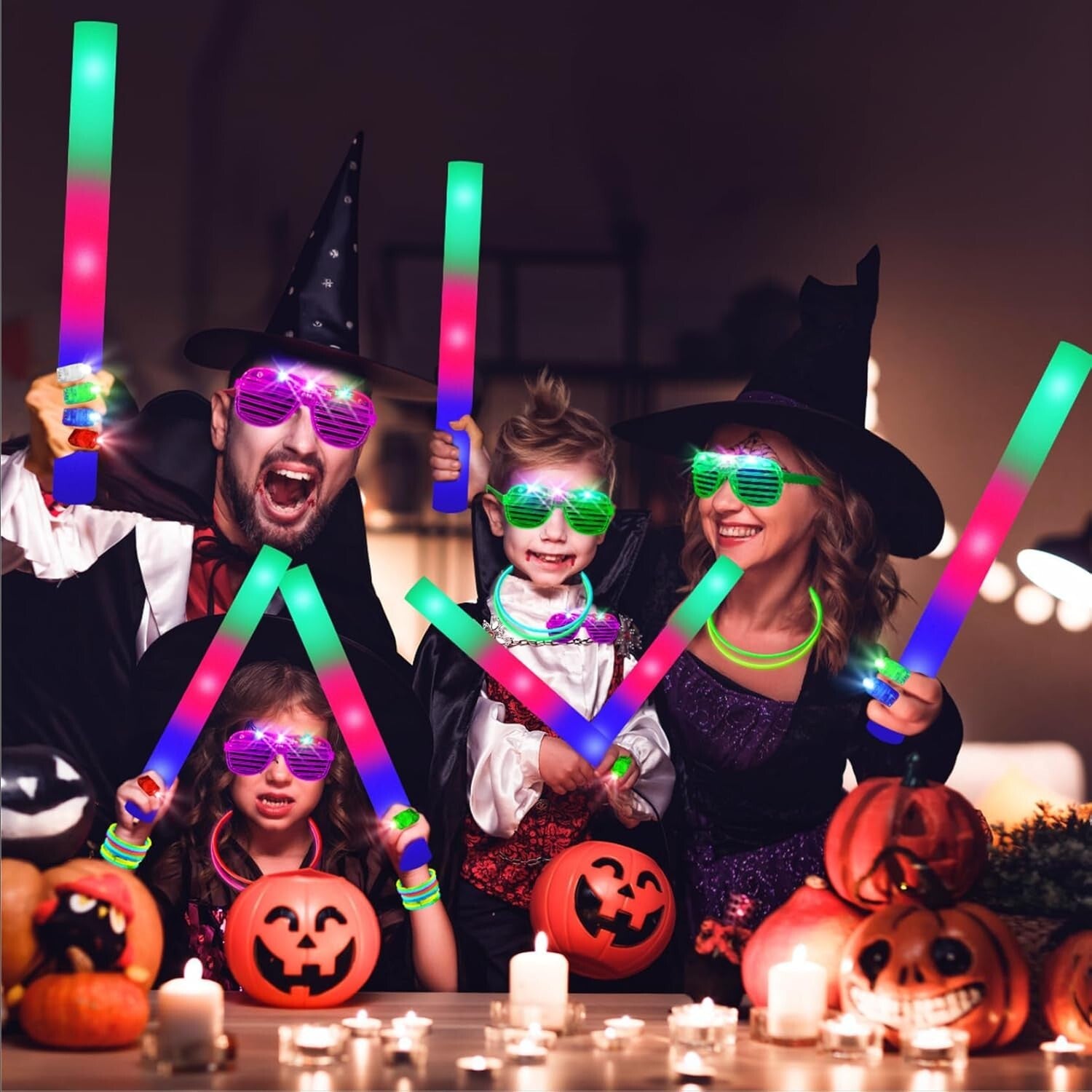 168 PCS Ultra-Bright Glow Sticks Pack for Parties, Weddings & Halloween Fun