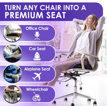 Load image into Gallery viewer, 30% Larger Office Chair Cushion - Portable Memory Foam for Pain Relief &amp; Comfort