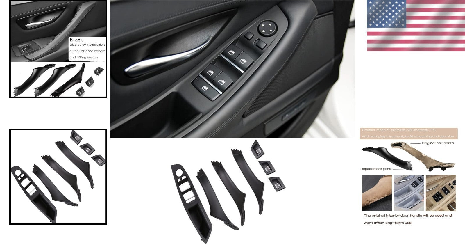 Easy Install BMW 5 Series F10 Door Handle Covers - 2011-2016 Style Upgrade