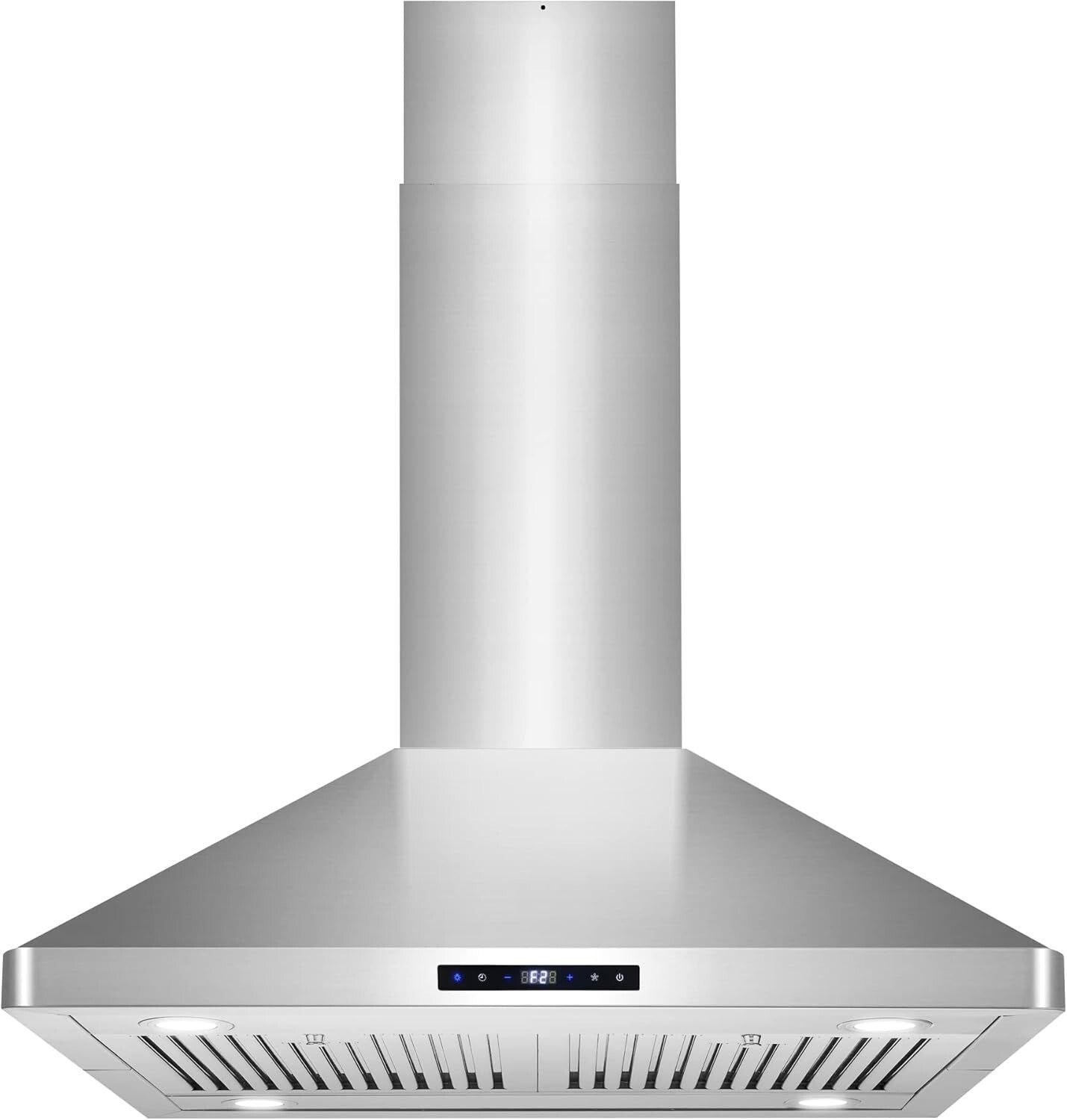 380 CFM Island Mount Range Hood with Touch Controls & Dishwasher-Safe Filters