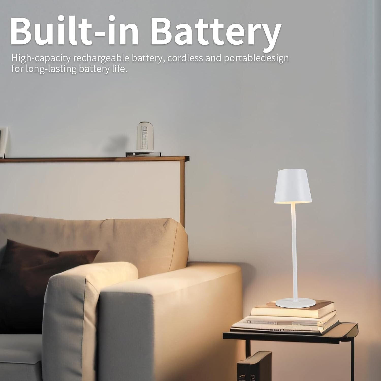 Compact USB-C Rechargeable Touch Lamps – Ideal for Dinner, Parties & Relaxation