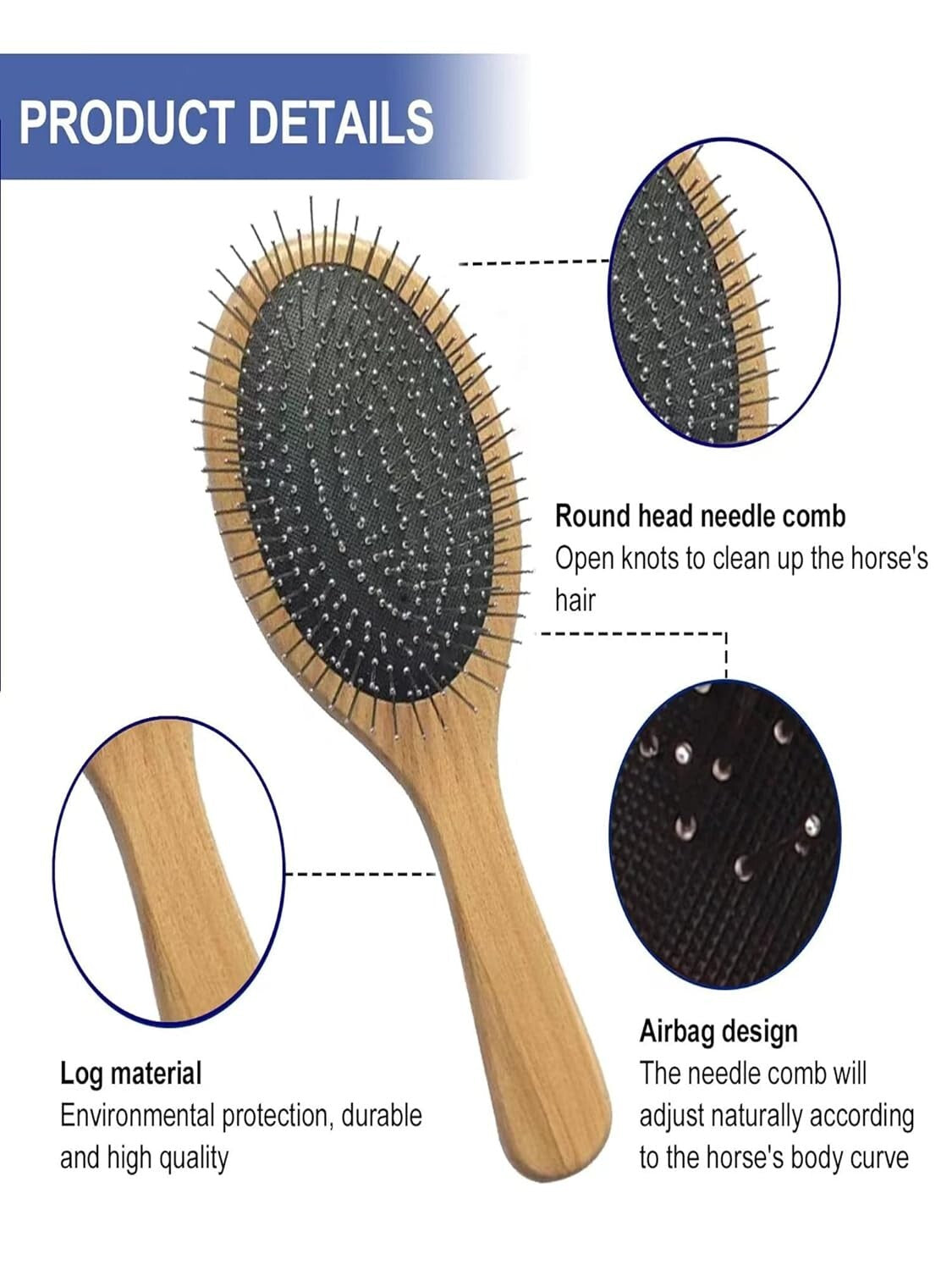 Durable Horse Grooming Set with Brushes, Gloves & Storage Tote - Black Edition