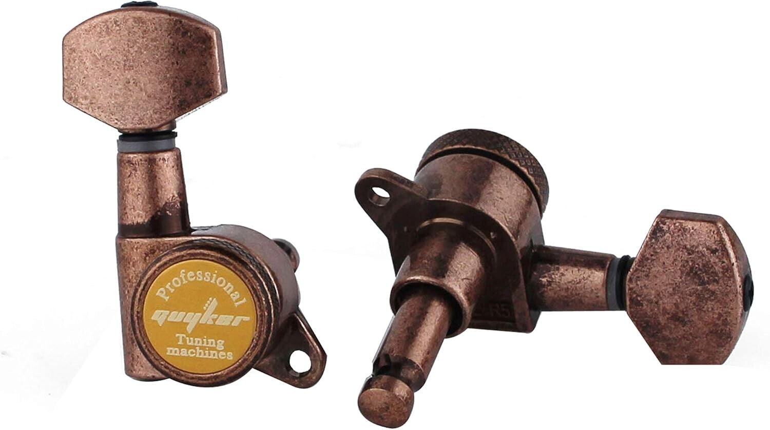 1:18 Gear Ratio Locking Tuners 3L + 3R - Ideal for Electric & Acoustic Guitars