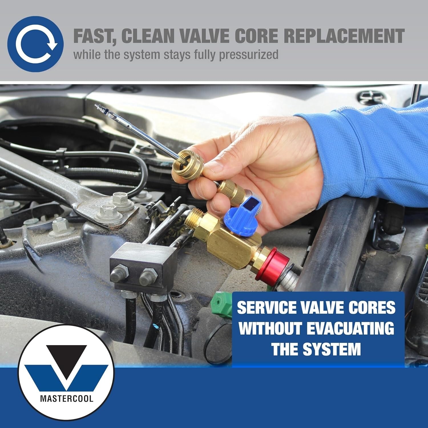 Efficient Valve Core Replacement Kit for R134a with Stainless Steel Tools