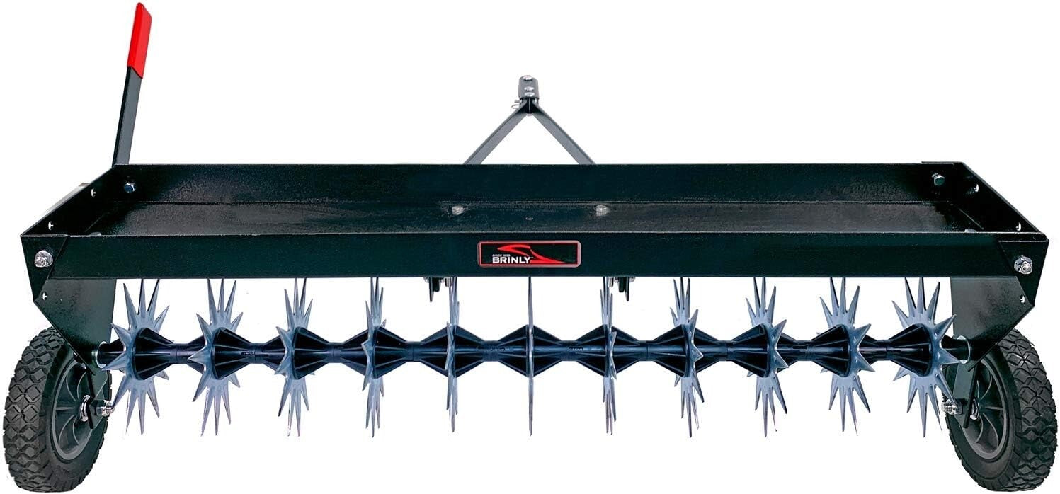 Efficient 40" Spike Aerator with All-Steel Design and Easy Transport Wheels