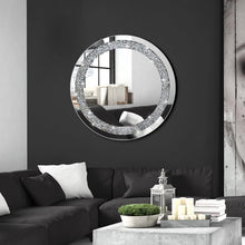 Load image into Gallery viewer, Stylish 20 Inch Round Mirror - Crystal Crush Bling for Bedroom and Living Room