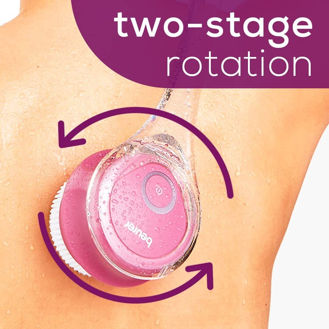 Electric Body Scrubber with Spinning Brush - Waterproof Exfoliation & Massage