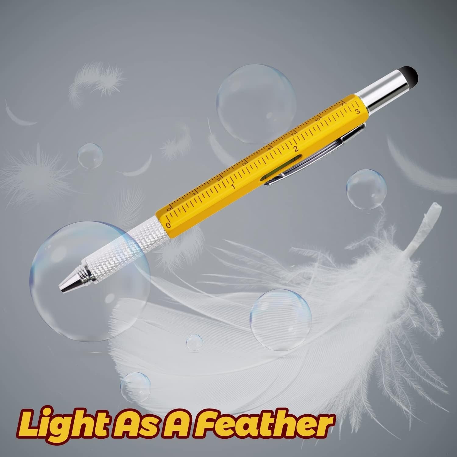 7 in 1 Multitool Tech Pen Set - Gift-Ready 5 Pack for Men, Dads & Colleagues