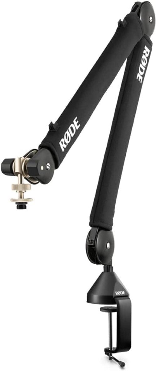 360-Degree Rotation Broadcast Mic Stand with Damped Springs and Cable Management