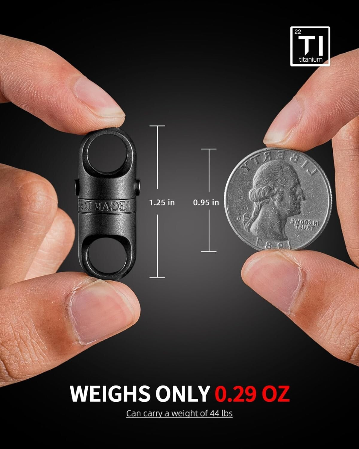 Titanium Magnetic Key Holder with Quick Release & 360° Rotation for Everyday Use