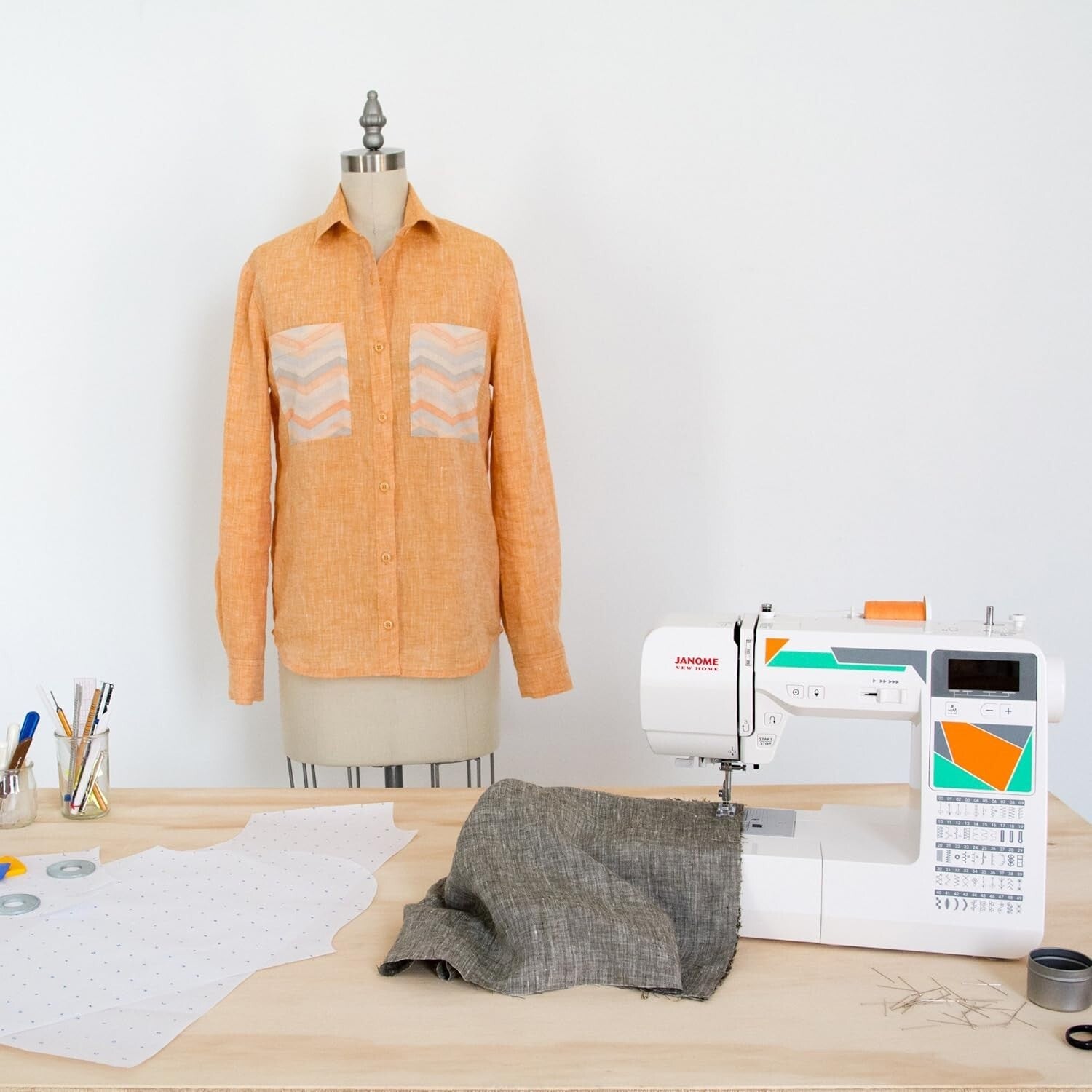 MOD-50 Computerized Sewing Machine - Versatile with 50 Stitches & LCD Navigation