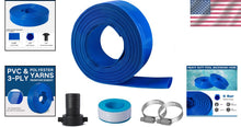 Load image into Gallery viewer, Sturdy 1.5 inch Pool Discharge Hose Kit - 100 ft PVC with Complete Accessories